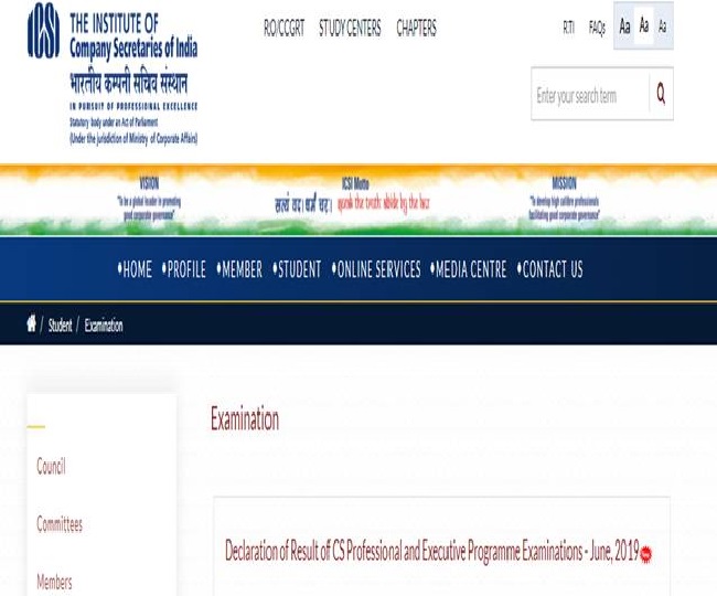 ICSI Result 2019: CS professional result declared, here’s how to check