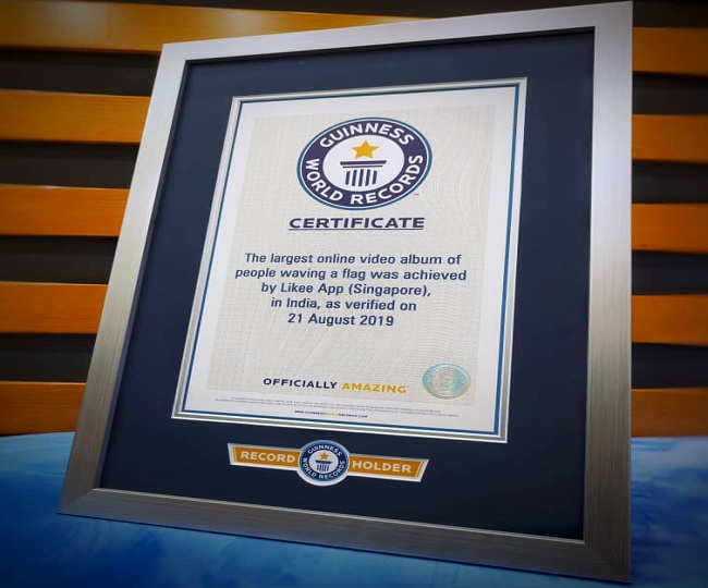 Likee creates Guinness World Record for its Independence Day campaign