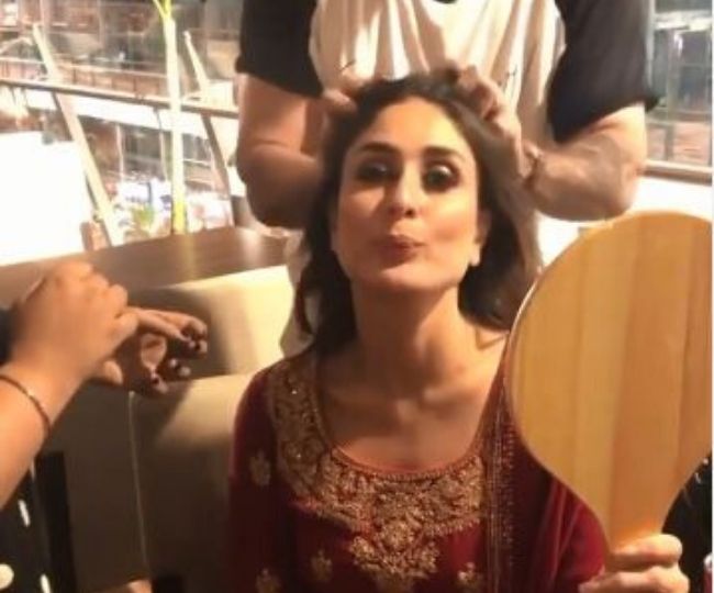 My new make-up room': Kareena Kapoor gets ready at Bengaluru airport for  cousin's roka | Watch viral video