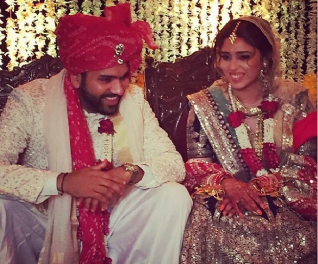 Rohit Sharma and Ritika Sajdeh