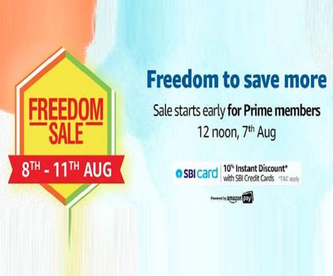 Amazon Freedom Sale 2020 from August 811; check discounts, bank offers