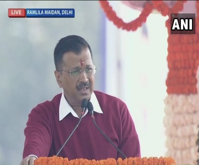 with-50-special-guests-in-attendance-arvind-kejriwal-takes-oath-as-delhi-chief-minister-for-third-consecutive-term