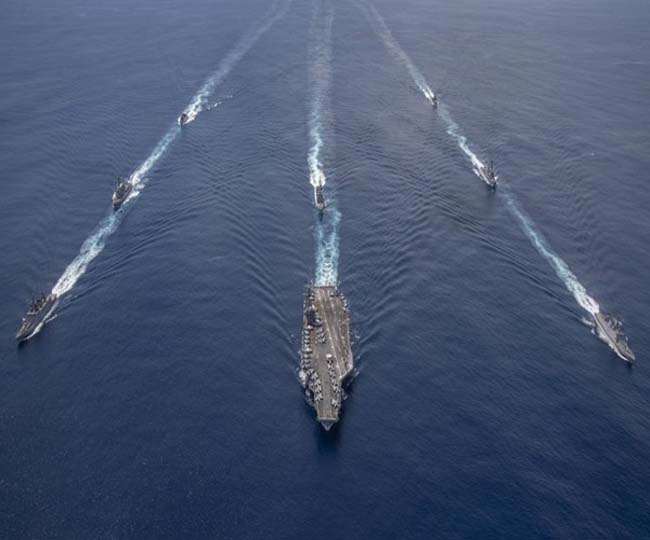 Amid tensions with China, India, US conduct joint Naval exercise off ...