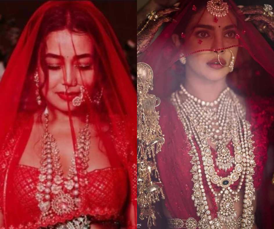 Neha Kakkar trolled for copying Anushka, Priyanka & Deepika's wedding  outfit, Netizens remind her to be 'original'