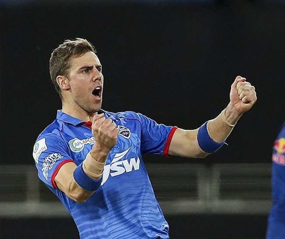 Ipl 2020 Dc Vs Kkr Anrich Nortje Fires 148 Kmph Unplayable Yorker To Dismiss Rahul Tripathi Watch