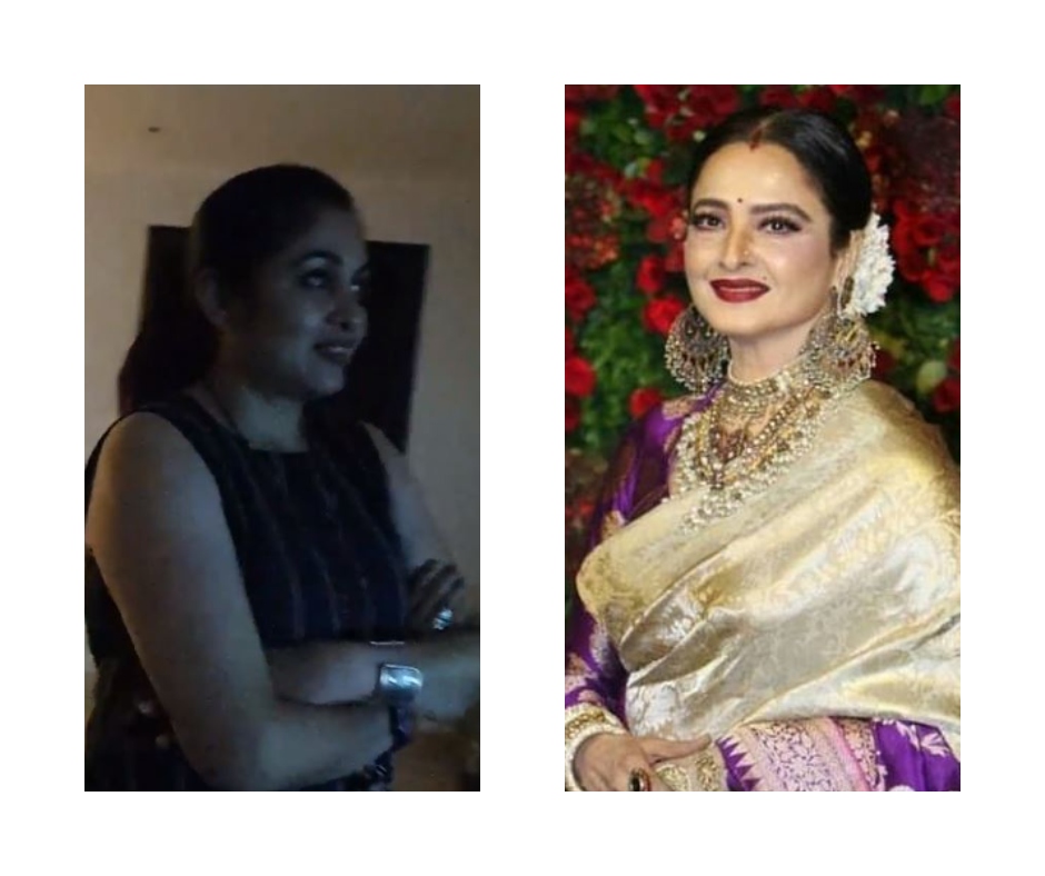 Ramya Krishnan in dual shaded saree for ” Liger” promotions! |  Fashionworldhub