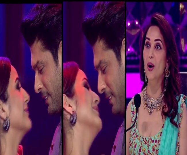 What! Shehnaaz Gill kissed Sidharth Shukla on Dance Deewane 3? Here's how Madhuri Dixit reacted
