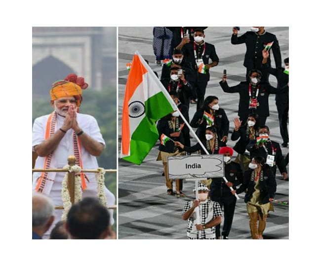 I-Day 2021: PM Modi gives standing ovation to India's Olympic contingent, says 'your performance encouraged our youths'