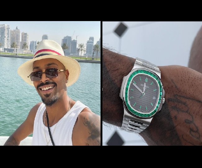 Hardik Pandya's newest watch, a Patek Philippe Nautilus Platinum