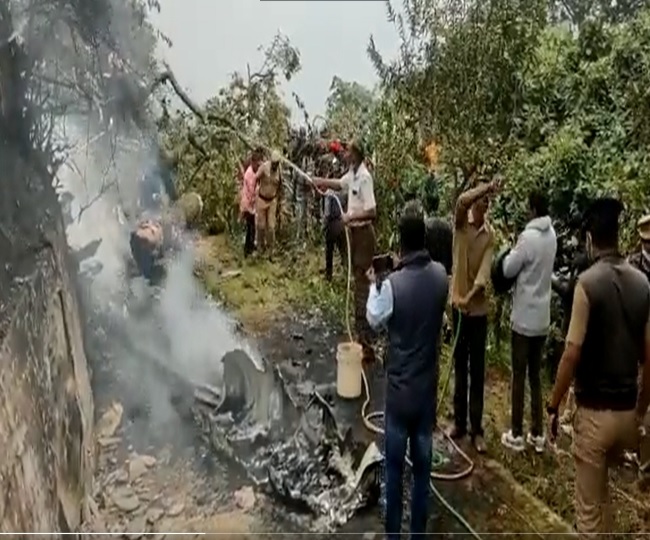 IAF's Mi-series chopper carrying CDS Bipin Rawat, 13 others crashes in Tamil Nadu; 13 dead | In Pics