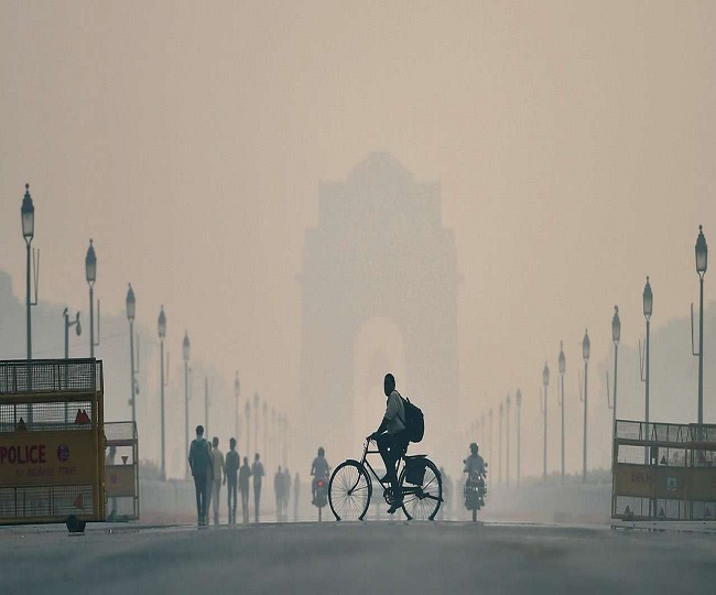 Delhi Air Pollution Air quality improves marginally to settle in poor