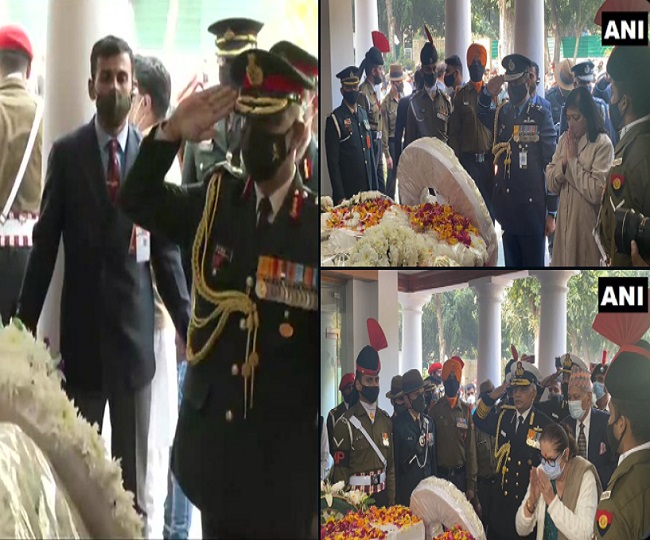 General Bipin Rawat Funeral: Daughters Tarini And Kritika Perform Last ...