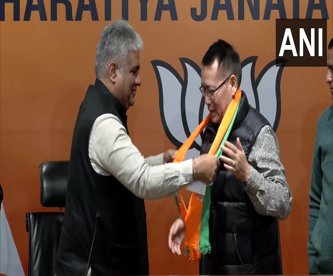 Manipur Elections 2022 |  NPP leader Letpao Haokip joins BJP, says 'PM Modi's leadership will develop northeast'