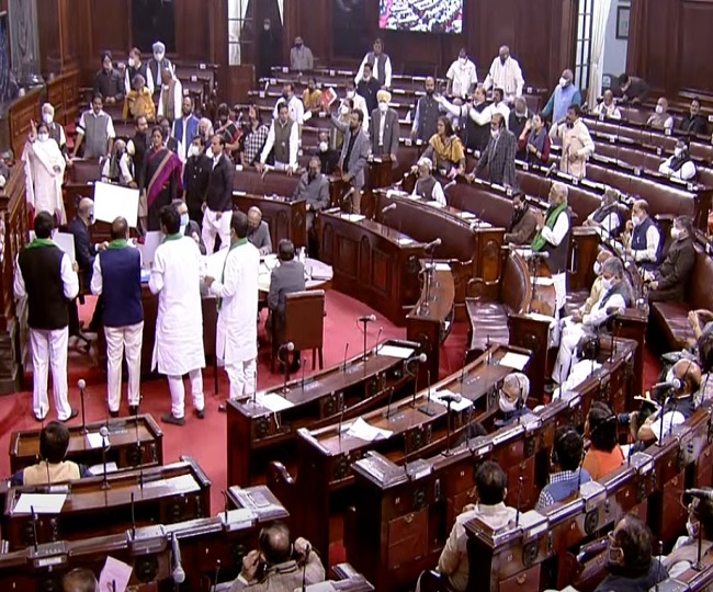 Parliament: Ruckus in Rajya Sabha as Oppn MPs stage walkout over farmers' protest, price rise | As it happened