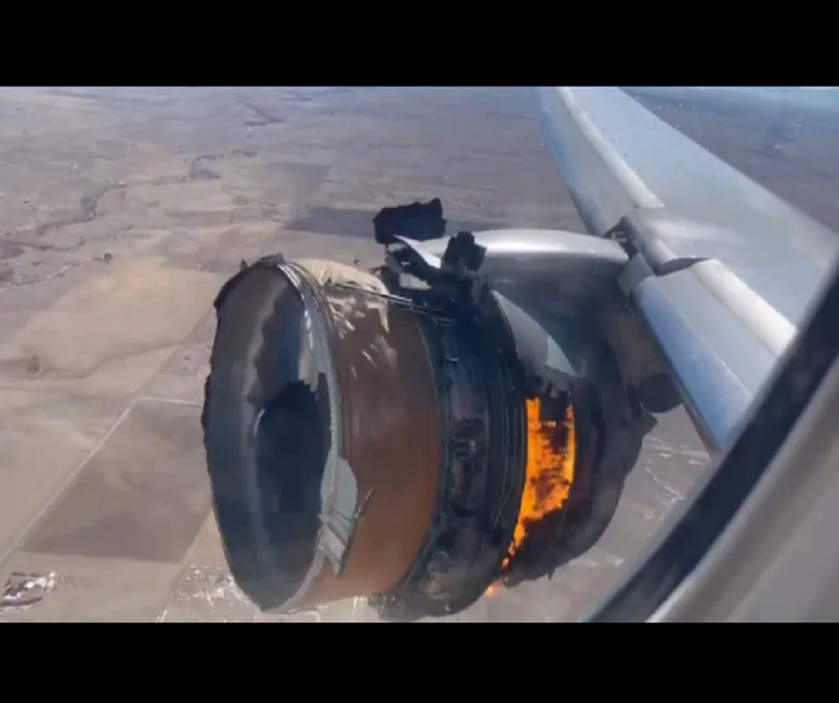 Caught on Camera: United Airlines flight catches fire midair in Denver ...