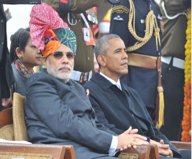Modi continues turban tradition this Republic Day with 'halari pagdi'  gifted by Jamnagar royals