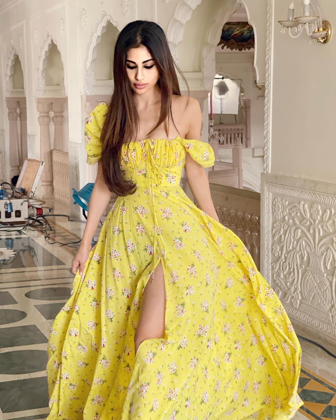 mouni roy long dress