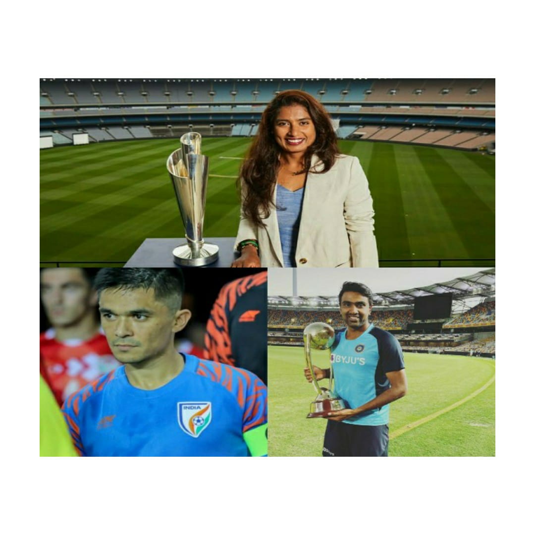bcci-to-recommend-mithali-raj-r-ashwin-aiff-to-nominate-sunil-chhetri-for-rajiv-gandhi-khel-ratna-awards-2021