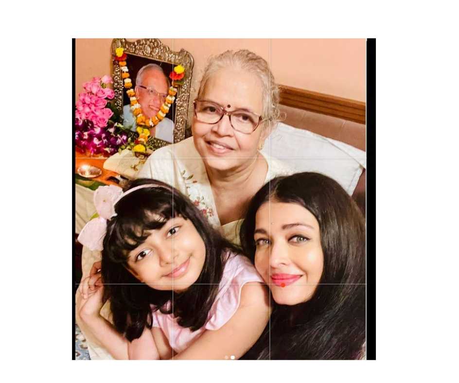 Aishwarya Rai Bachchan Remembers Father Krishnaraj Rai On His 4th Death Anniversary Shares Family Photo With Daughter Aaradhya