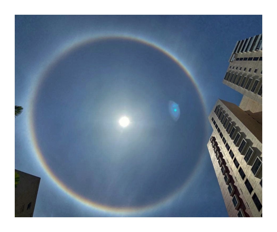 Sun Halo Unique Scenes Witnessed By Bengaluru Today Photo Viral What Is Sun  Halo