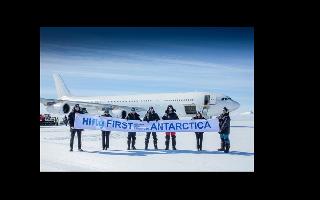 Pilot scripts history, lands commercial airplane on ice runway in..