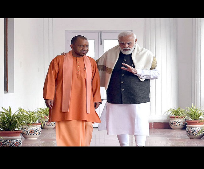 'Hum Saath Saath Hain': PM Modi's Pic With Yogi Adityanath Sets Tone ...