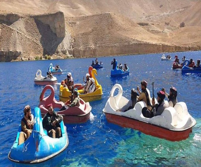 taliban-militants-pedal-boats-with-guns-at-bande-amir-national-park-see-viral-pictures-here