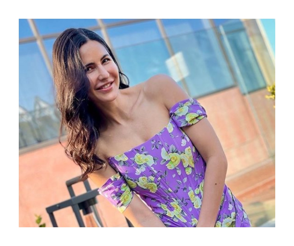 Katrina Kaif looks oh-so-pretty in this lavender coloured floral summer  dress