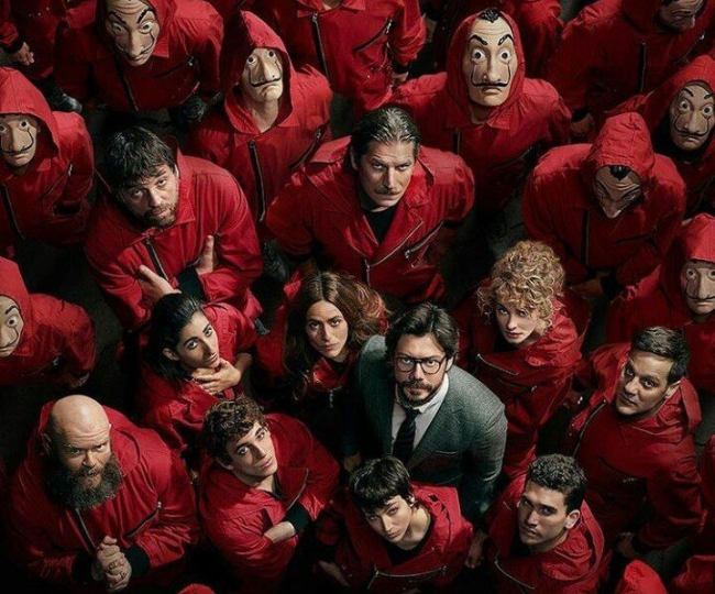 index of money heist season 2 english