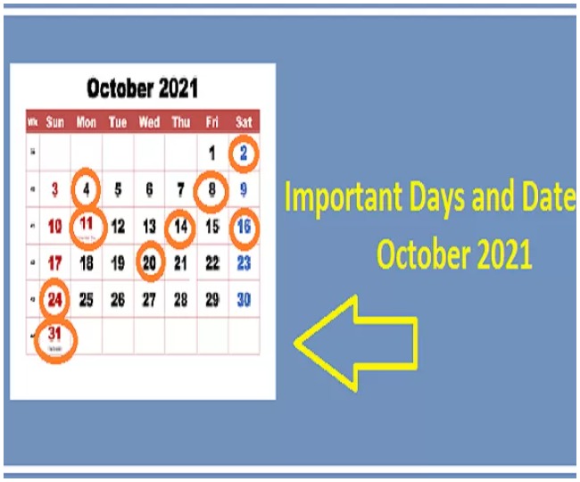 October Events Calendar 2021 From Gandhi Jayanti To Dussehra Check 