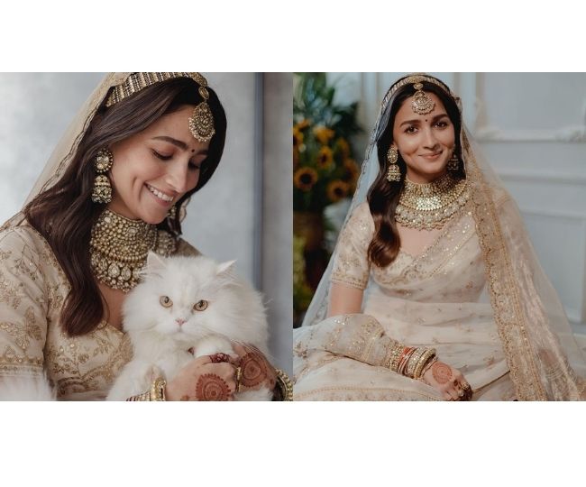 Alia Bhatt's pictures holding 'Cat of Honour' on her wedding day are too cute to be missed | See here