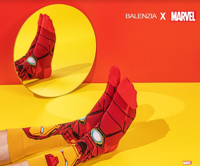 Balenzia launches X Marvel socks collection featuring Iron Man, Captain America, Spider-Man