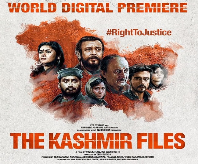 The Kashmir Files, Vivek Agnihotri's blockbuster film, to stream on Zee 5 on May 13th