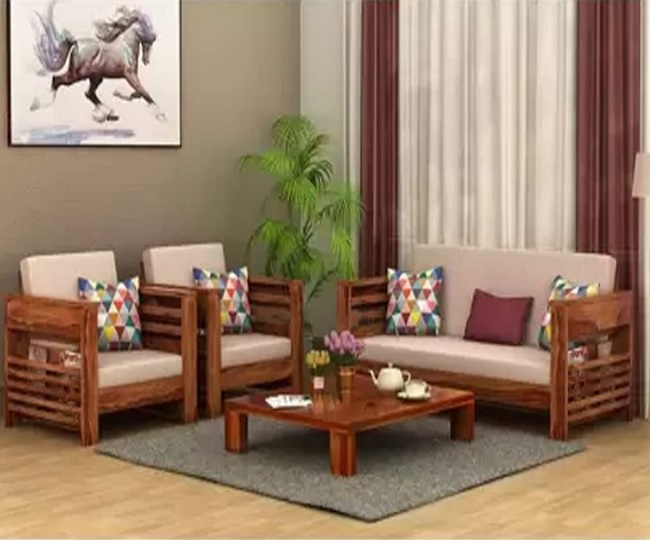 Wooden Sofa Set Decorate Your Living Room With These Classic And