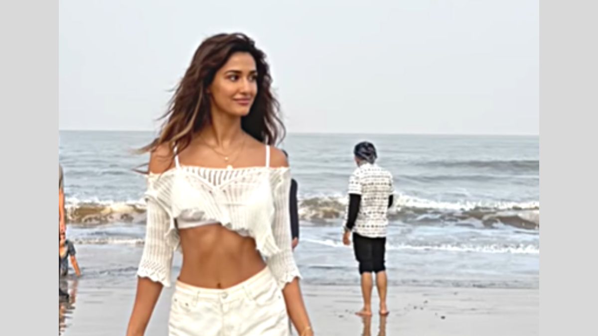 Disha Patani Looks Like A Dream In All-White Outfit, Grooves On Her Song 'Galliyan' | Watch