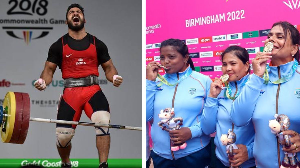 In Pics: India Win Gold In TT, Lawn Bowls; Settle For Silver In Badminton, Weightlifting On Day 5 Of CWG 2022