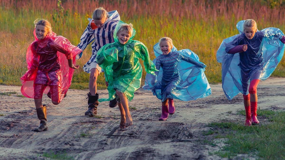 Cute Kids Raincoat to keep them dry during the rainy season