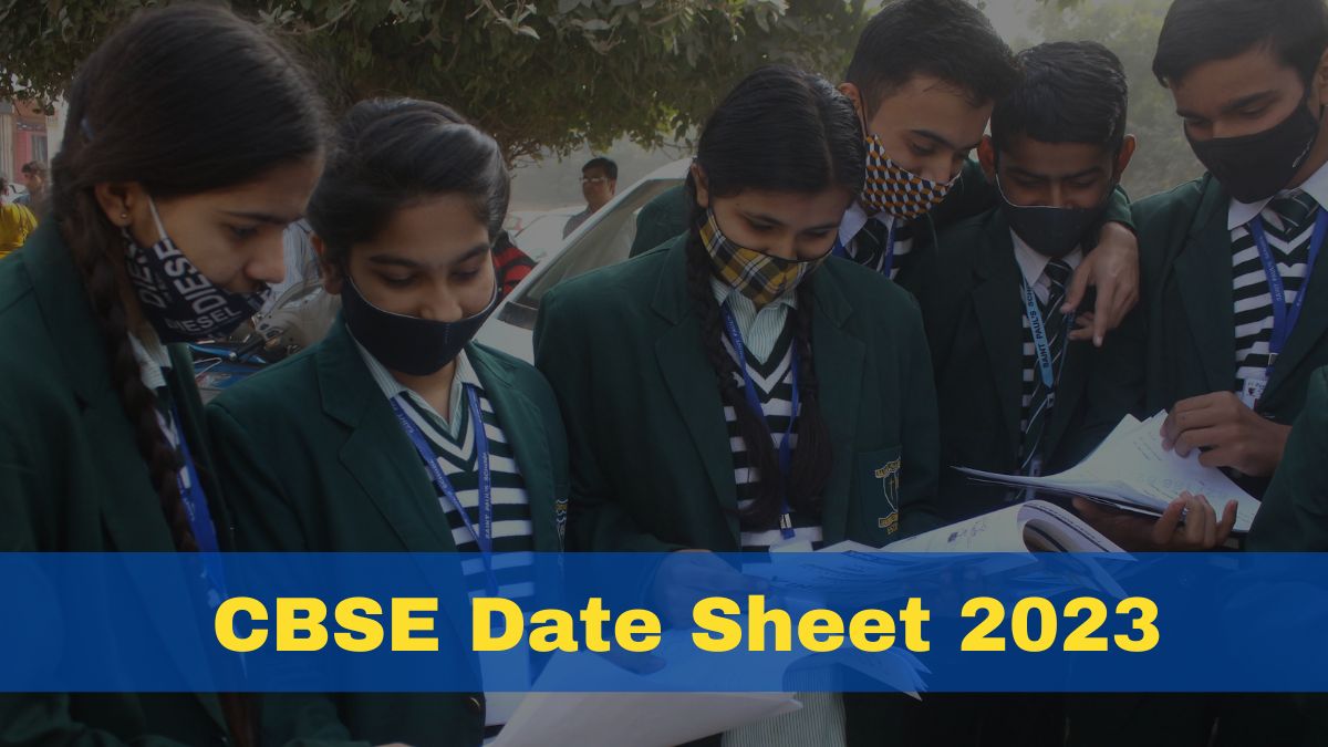 Cbse Class 10th 12th Date Sheet Timetable 2023 Exam Schedule