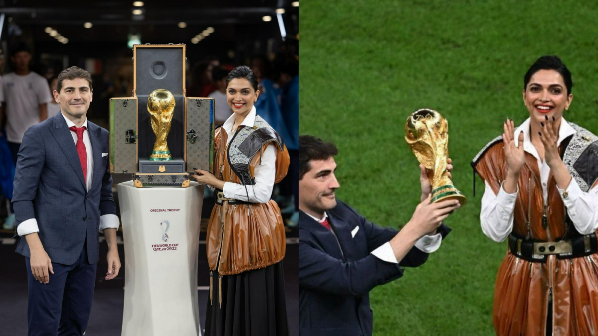 FIFA 2022: Deepika Padukone reaches Qatar to unveil trophy, shares