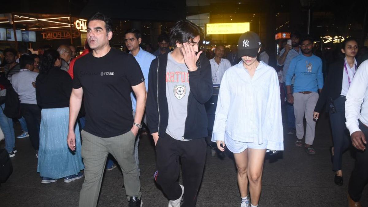 Malaika Arora Cant Stop Smiling As Arbaaz Khan And Son Arhaan Share A Sweet Hug See Pics 