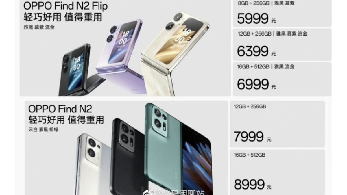 Oppo Launches Find N2 And Find N2 Flip: Check Price