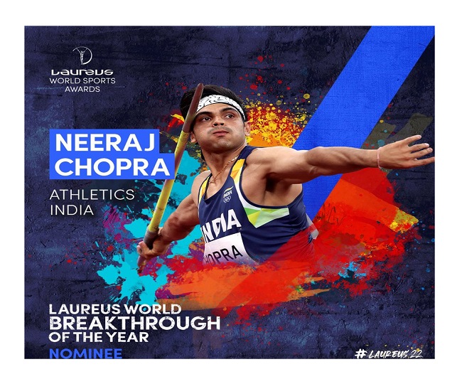 Neeraj Chopra becomes third Indian to be nominated for Laureus World Sports Awards 2022
