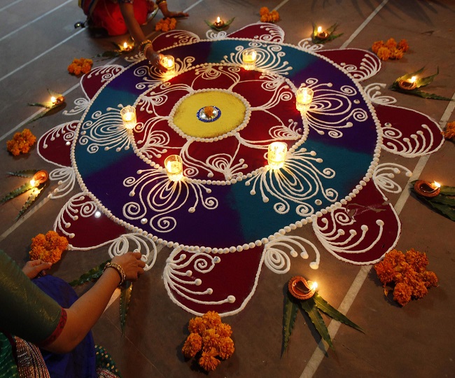 Happy New Year 2022 Rangoli Ideas: 5 traditional rangoli designs to decorate your house for New Year 