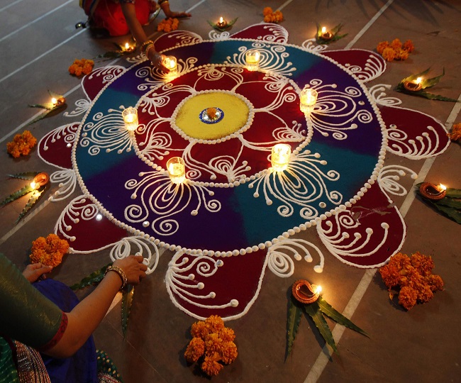 Happy New Year 2022 Rangoli Ideas 5 Traditional Rangoli Designs To