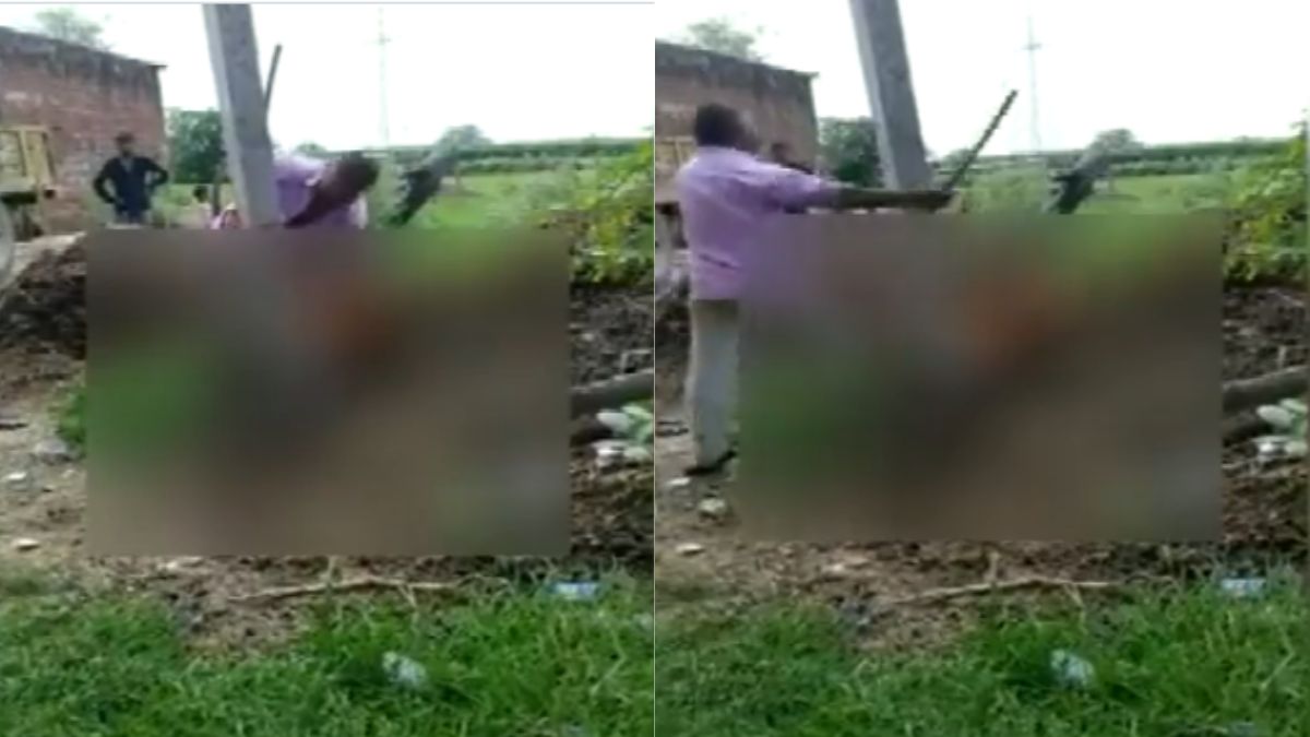 Agra Man Beats Wife Tied To Electric Pole, Video Goes Viral