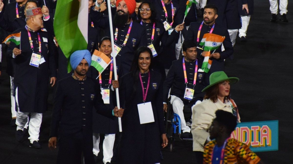 In Pics: CWG 2022 Declared Open In Grand Ceremony; PV Sindhu, Manpreet Singh Lead Indian Contingent
