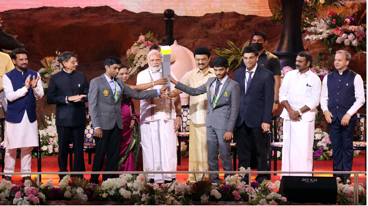 Prime Minister Narendra Modi inaugurated the 44th Chess Olympiad