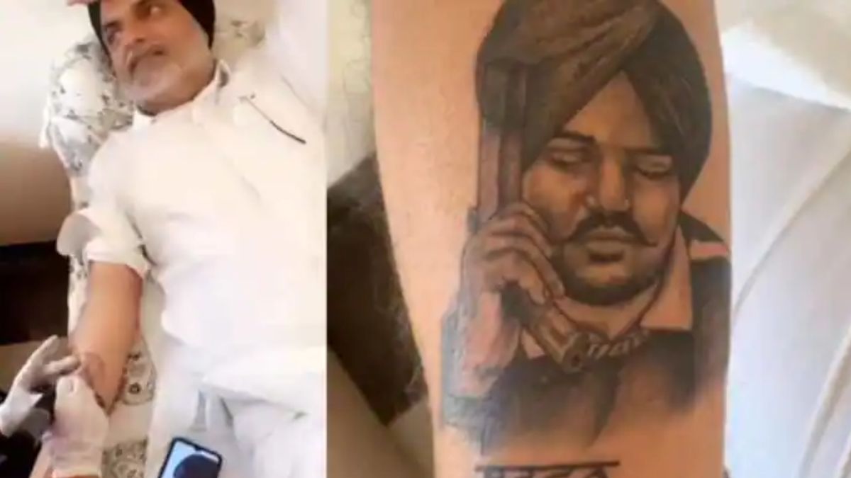 Sidhu Moosewala's Parents Get Son's Face Tattooed On Their Arms | See Pics