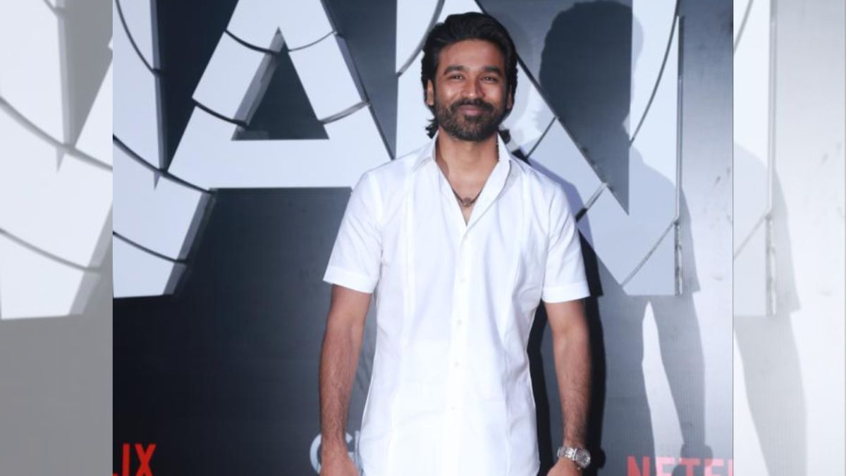 Ditching Tuxedos, Dhanush Graces The Gray Man Premiere In Traditional ‘Veshti’ | See Pics