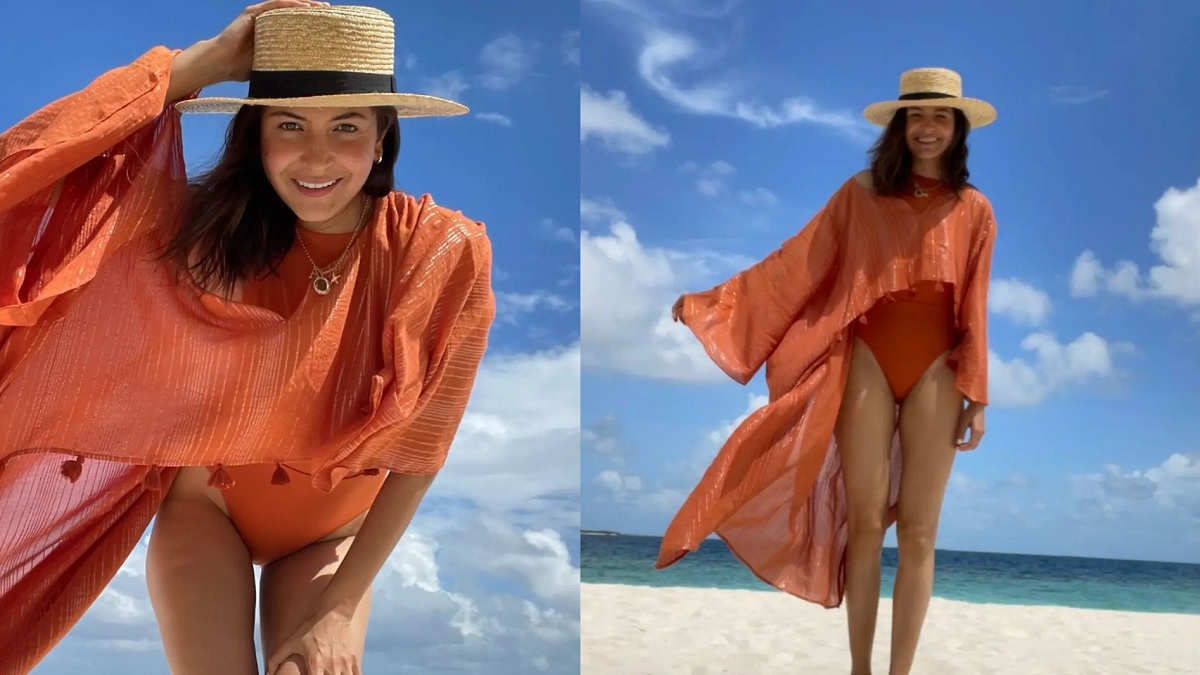 Anushka Sharma Makes Heads Turn In Orange Monokini, Clicks Her Own Pictures At Beach | See Here 